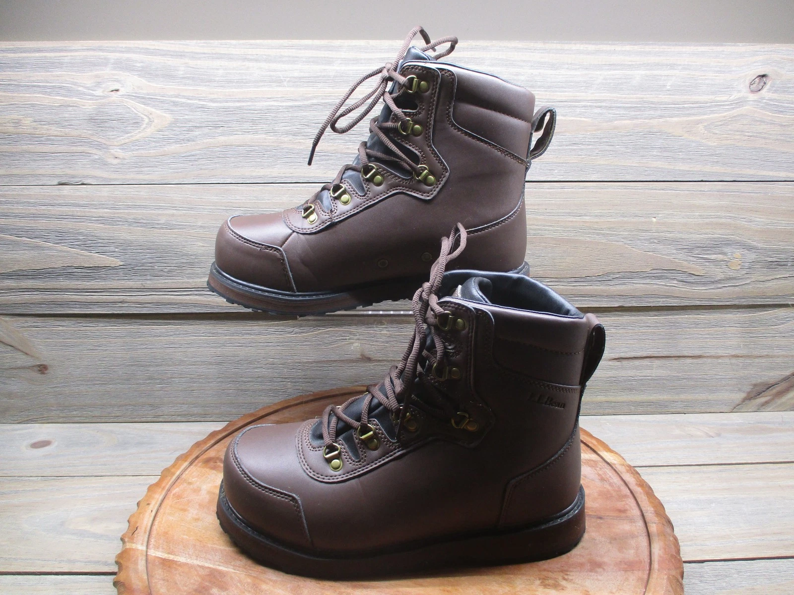 L.L. Bean Boots Mens Size 7 Brown Synthetic Lace Up Vibram Hiking Work Boots
Opens in a new window o