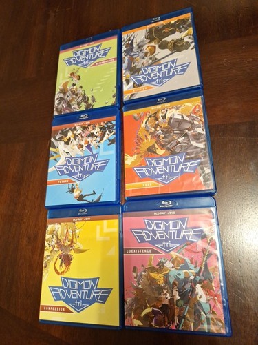 6 Digimon BLU-RAY/DVD’s Verlust, Zukunft, Koexistenz, Beichte, Entschlossenheit,