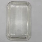 PYREX 502-C Vintage Clear Glass Refrigerator Dish Replacement LID ONLY Chipped