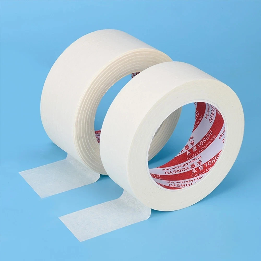 15M/50M Masking Tape, 10mm-50mm White Single-Sided Masking Tape For Painting
