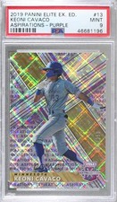 2019 Elite Extra Edition Aspirations Purple /250 Keoni Cavaco #13 PSA 9 MINT 8d2