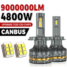 H7 Canbus LED Headlight Bulbs 4800W H4 H11 H1 9005 HB3 9006 HB4 H13 9004 9007