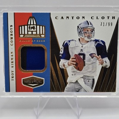 2020 Panini Plates & Patches - Canton Cloth Troy Aikman #CC-7 /99 (MEM)