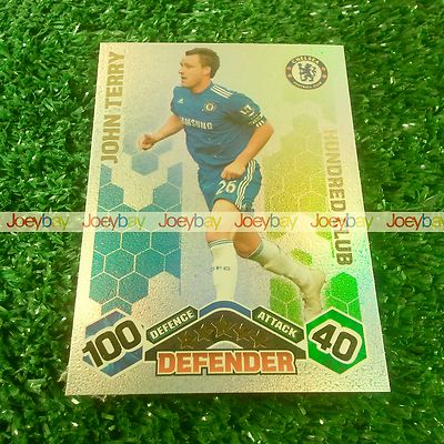 2010 TOPPS MATCH ATTAX WORLD CUP JOHN TERRY ENGLAND HUNDRED CLUB