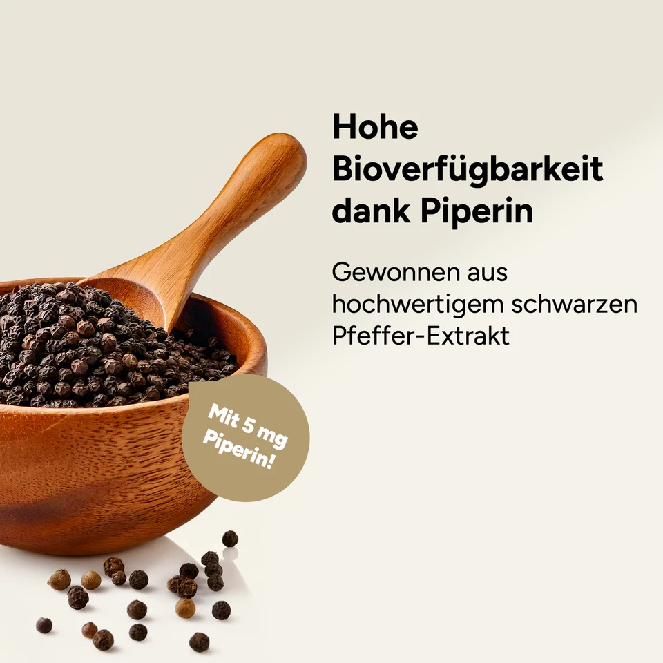 Kurkuma Kapseln hochdosiert - Mit Curcuma Pulver - Curcumin & Piperin - Bild 3 von 4