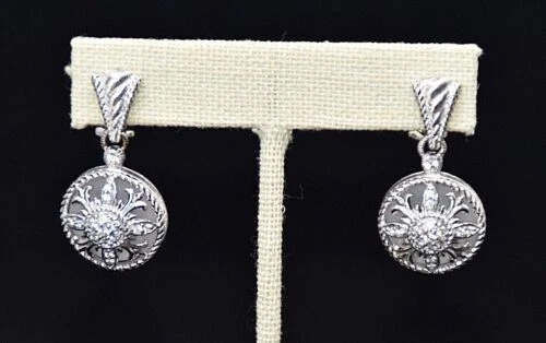 Brincos da moda de cristal Judith Ripka