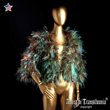 Green Bomber Jacket Women Down Puffer Padded Jacket Tulle Faux Fur Coat Blazer