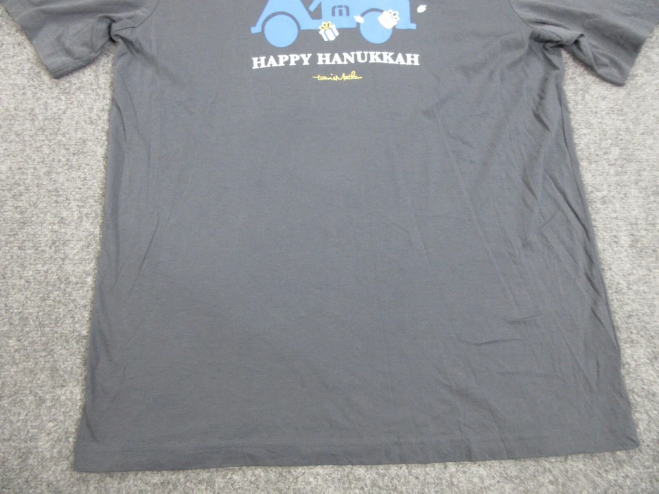 Travis Mathew Shirt Mens Extra Large Gray Lightweight Casual Golf Hanukah Logo - Image 2 of 4