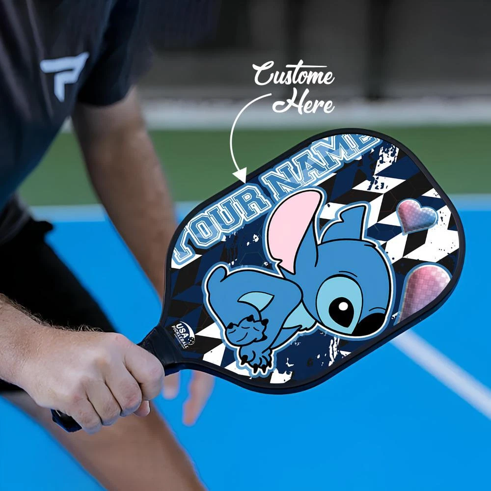 Personalized Stich Pickleball Paddle, Disney Pickleball