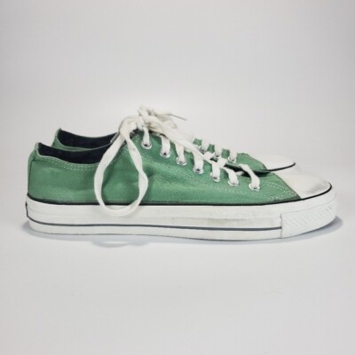 Osiris 1904 Green & White Canvas Low Top Skate Shoes