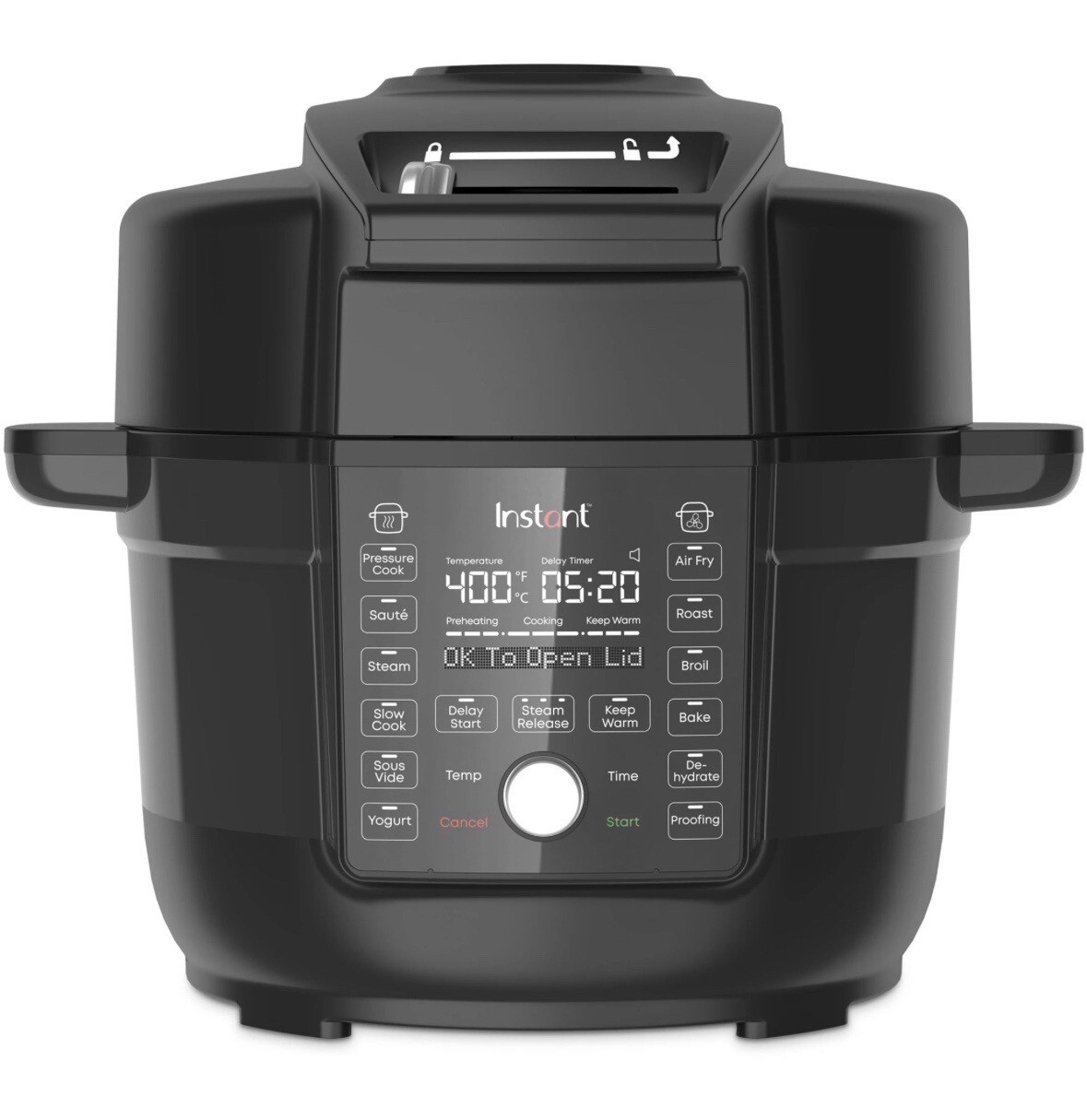 Instant Pot Duo Crisp 6.5 qt Lid Electric Pressure Multi-Cooker - Black...-image