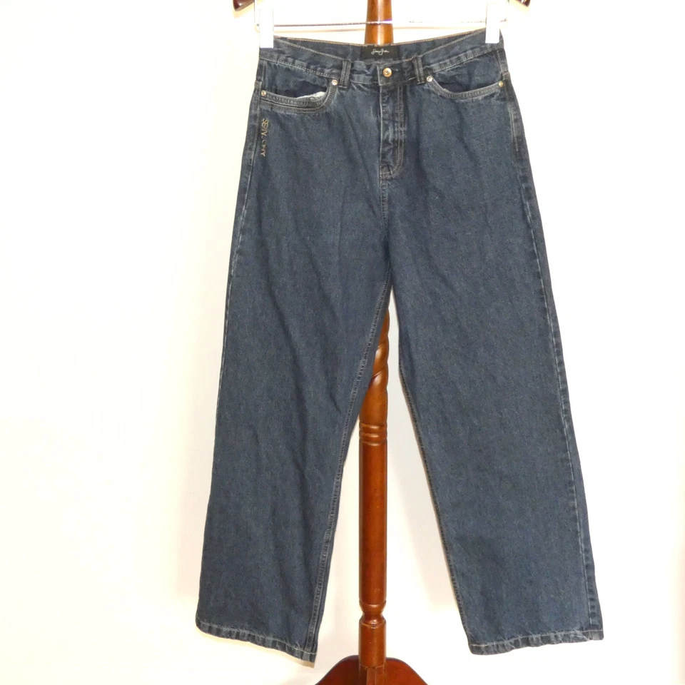 Pantalones de mezclilla holgados anchos Sean John Estilo para monopatín niños talla 20 Foto 2 de 4