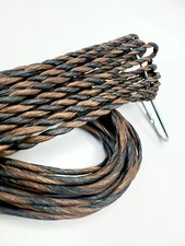 Recurve Flemish Archery Bowstring - FF - Traditional Bowstrings Black and Brown