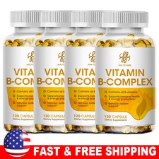 Vitamin B Complex 120 Capsules B1,B2,B3,B5,B6...