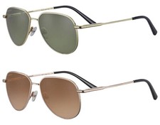 Serengeti Haywood Small Pilot Sunglasses w/ Mineral Glass Lens - Italy