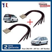 2 Satz Von Reparatur Steckverbinder Schote RüCklicht FüR Peugeot 206 307 Sw 407