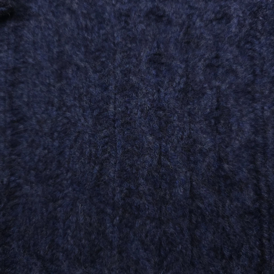 $398 Polo Ralph Lauren Aran Knit Wool Alpaca Zip Pullover Sweater Mens Large - Image 4 of 4