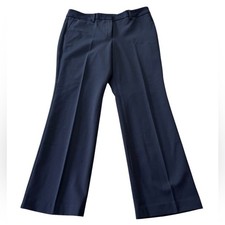 TALBOTS Barely Boot Classic Navy  BLUE Women's Pants Size 12 PETITE SHORT NEW