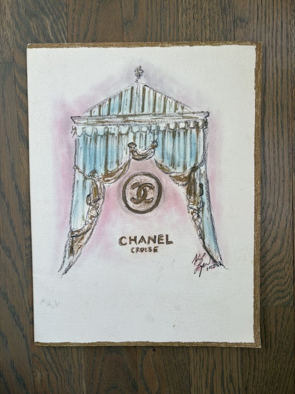 Chanel Cruise 2012/13 Karl Lagerfeld Tilda Lindstam Photo Portfolio W/ AUTOGRAPH