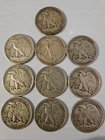 Walking Liberty Lot of 10 Mixed Dates Silver Coins