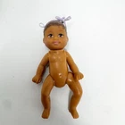 1998 Barbie Newborn Baby Doll Krissy AA African Brown Hair Eyes Vintage Headband