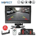 MOPECT Car Rear View Camera Wireless License Plate w/ LCD Monitor 7" HD