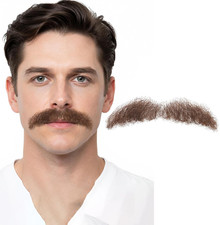 Fake Beard and Mustache Set, Facial Hair Adults Men for Costumes, Halloween