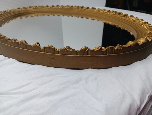 Specchio da parete ovale vintage MCM Burwood stile freccette siroco Hollywood Regency (1972) - Foto 24 di 24