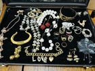 Lot Of 22 Pieces Costume Jewelry Some Signed Trifari Bracelet Rare