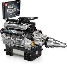 Mould King RR V12 Engine Kits That Runs, Build Your Own Combustion Engine,... 