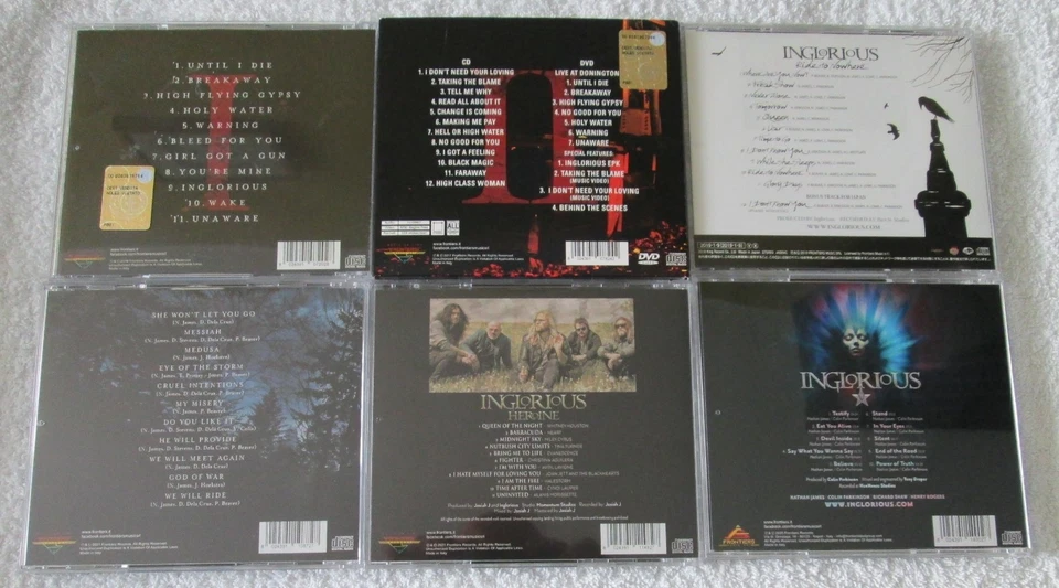 Inglorious - Diskografie *6CDs+Deluxe Edition* (Uli Jon Roth) - Bild 2 von 2