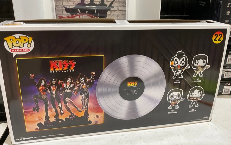 ÁLBUM FUNKO POPS DESTRUCTOR DE BESOS BRILLA EN LA OSCURIDAD CAJA EXCLUSIVA DAÑADA Foto 4 de 4