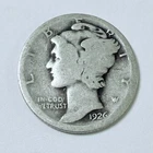 1926 MERCURY DIME - 90% SILVER - Circulated US Coin #6430