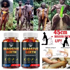 #1 BEST-MALE ENLARGER THICKER LONGER BIGGER 3" GROWTH ENLARGEMENT 60 DAYS SUPPLY