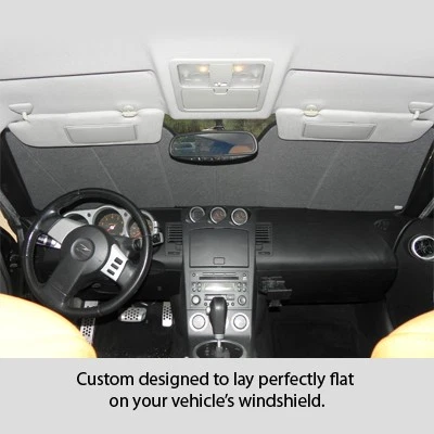 Parabrisas plegable plateado ajuste personalizado para BMW Serie 1 2008 a 2012 Foto 3 de 4