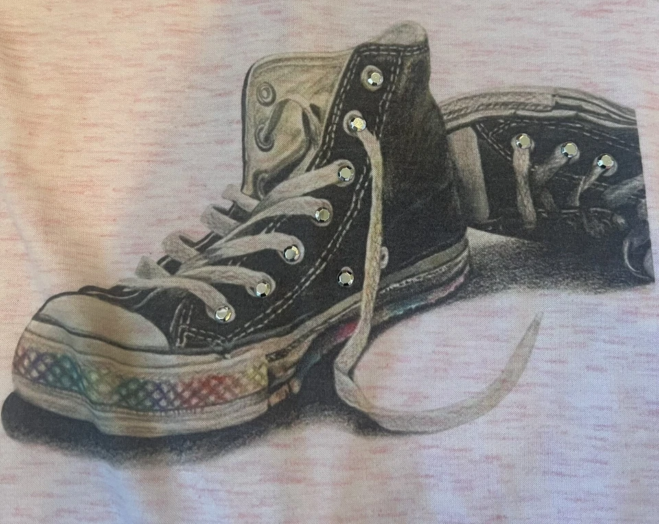 Sudadera con Capucha Sparkle By Stoopher Niñas Rosa Cremallera con Estrás Embellecida Zapatilla 4-5 Foto 3 de 4