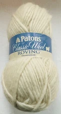 Patrons Classic Wool Roving Yarn Unit of 1 White Single Ply New Bulky