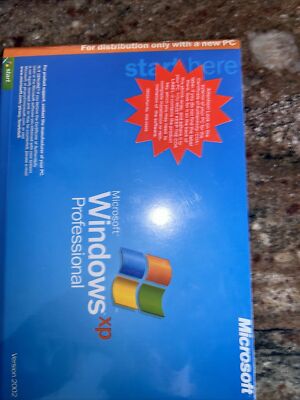 MICROSOFT WINDOWS XP PROFESSIONAL w/SP2 FULL OPERATING SYSTEM MS WIN PRO =NEW=