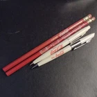Lot of 4 Vintage Pens + Pencils Advertising Coca Cola Soda Pop white Red 80s
