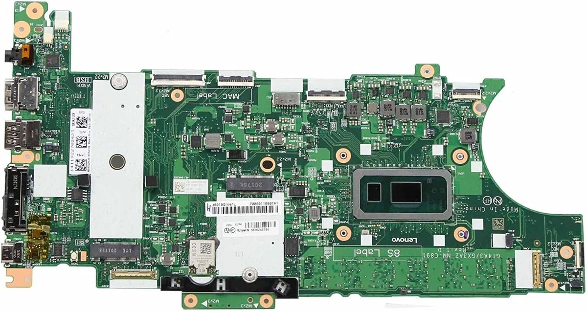 For Lenovo ThinkPad T14s X13 Laptop Motherboard I5-10210U RAM 16G 