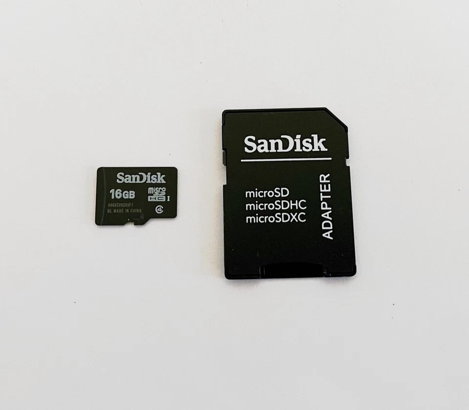 Lot of 5 SanDisk 16 GB MicroSD HC 1 Micro SDHC1 Flash Memory Card W/ Adapter C4 - Image 2 of 4