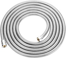 Extra Long Shower Hose 5m(196"), Metal Stainless Steel Shower Pipe, Leakproof