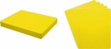 30 7" Record Bin Index Divider Cards - 7"x8-1/2" Yellow HEAVY DUTY 30mil Thick
