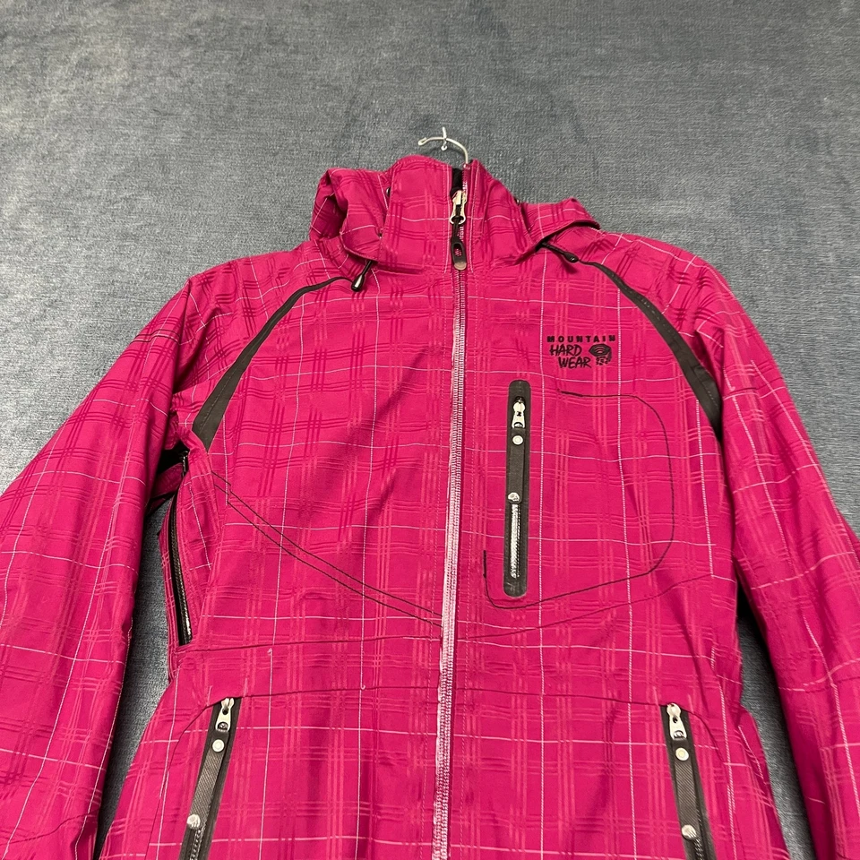 Chaqueta Mountain Hardwear Conduit Para Mujer XS Rosa Forrada Nylon Con Capucha Esquí Snowboard Foto 4 de 4