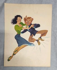 Movie Trade Ad Poster Al Hirschfeld Art Love Laughs At Andy Hardy Vtg MGM Rooney