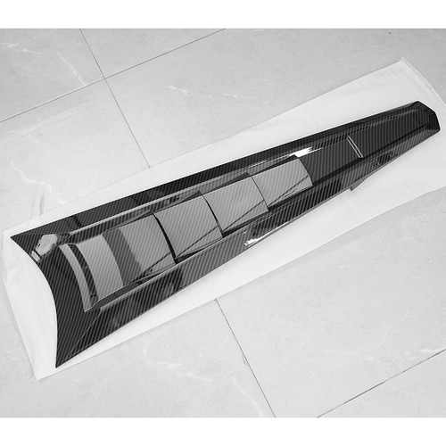 Carbon Black Rear Split Window Applique Louver Trim for Corvette C8 Z51 2020-25 - Picture 5 of 14