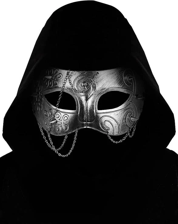 Mens Masquerade Mask Roman SWIRL Oni Venetian Masks Cosplay Party Ball