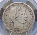 1896 "S" Barber SILVER Half Dollar 50c PCGS VG10 #974 Very Good ECC&C, Inc.