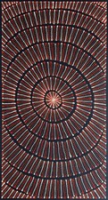 Mary Rumble Pitjara.Highly Collectable Aboriginal Art. Incl COA and photo's