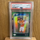 2024 Panini Donruss Optic Rated Rookie Bo Nix PSA 10 #209 Green Hyper Prizm (RC)